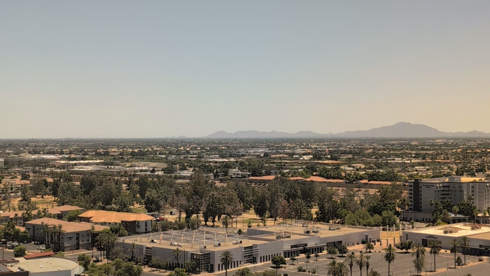 The Arizona valley seen from a Calm Psych office window