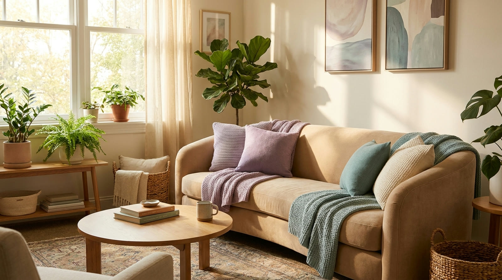 A safe, warm, light-filled therapy room